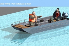 Barco pesca de alumínio (144)