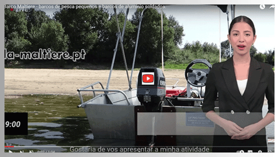 Barco de pesca em alumínio