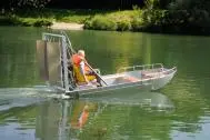 Barco de pesca em alumínio leve