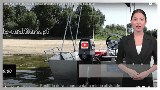Barco de pesca em alumínio